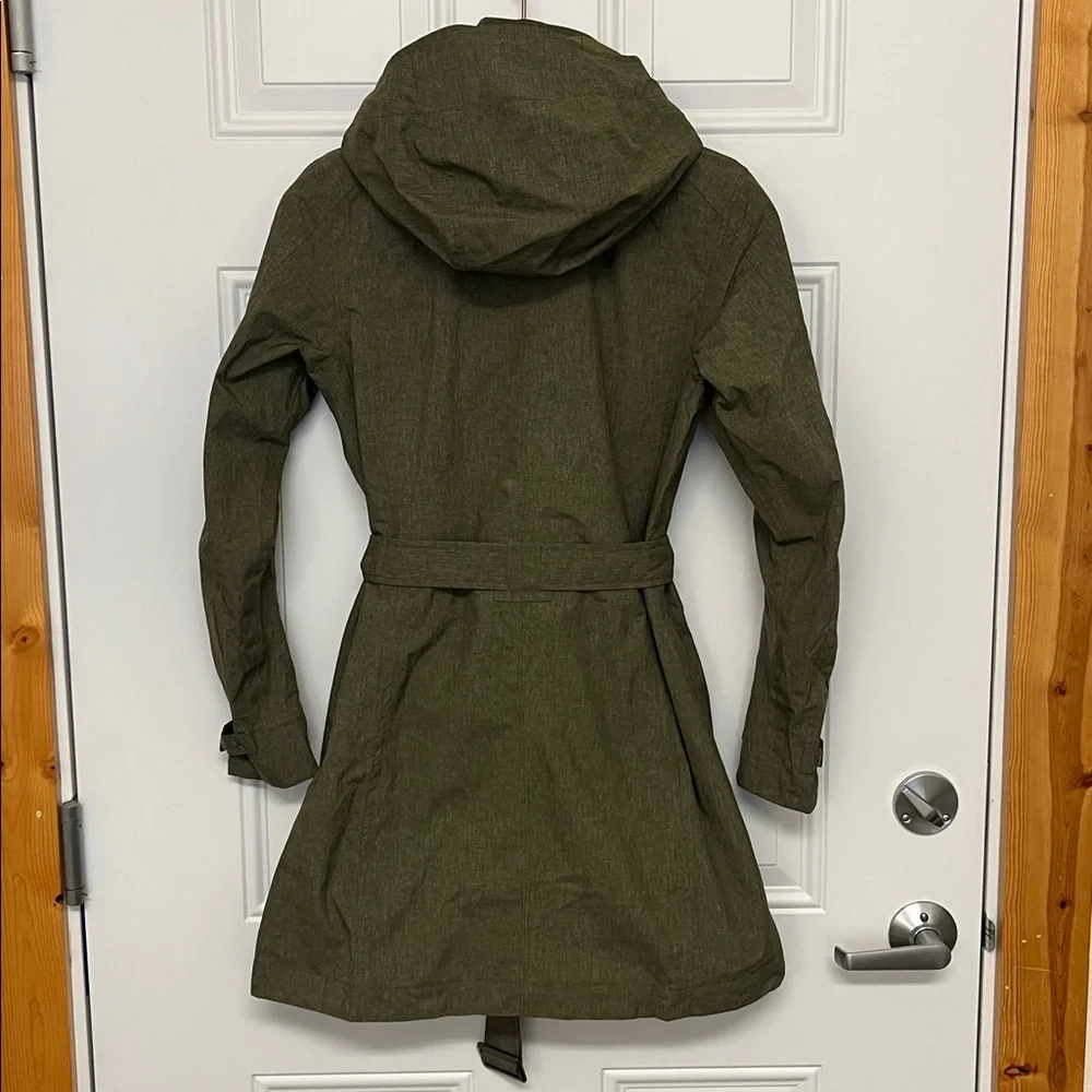 REI Olive Rain Coat with Hood - Picture 5 of 5